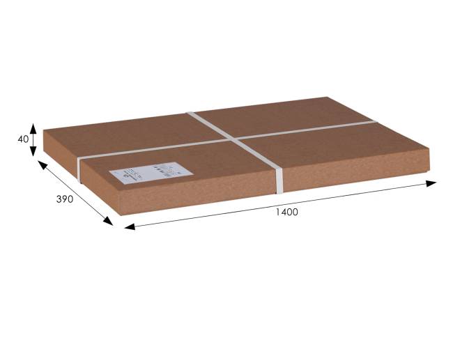 Зеркало настенное BeautyStyle 9 черный 138 см х 35 см