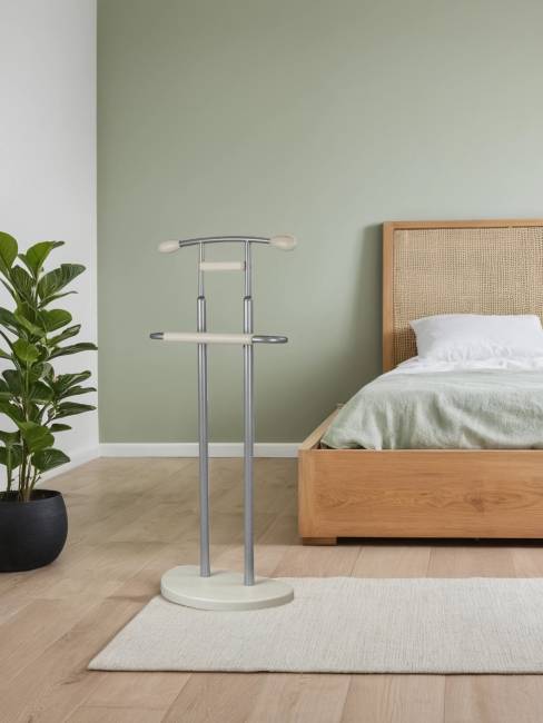 Вешалка костюмная ГАЛАНТ 333 металлик/слоновая кость Вешалка костюмная ГАЛАНТ 333 металлик/слоновая кость