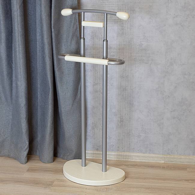 Вешалка костюмная ГАЛАНТ 333 металлик/слоновая кость Вешалка костюмная ГАЛАНТ 333 металлик/слоновая кость