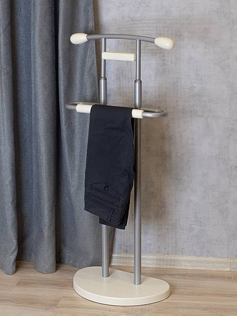 Вешалка костюмная ГАЛАНТ 333 металлик/слоновая кость Вешалка костюмная ГАЛАНТ 333 металлик/слоновая кость