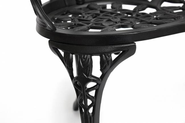 Скамья Secret De Maison Strauss (Штраус) алюминиевый сплав, 99хх56х76см, черный черный алюминиевый сплав Скамья Secret De Maison Strauss (Штраус) алюминиевый сплав, 99хх56х76см, черный черный алюминиевый сплав