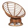 Кресло-качалка PAPASAN/ПАПАСАН w 23/01 B /с подушкой/ 115х78х104 см, Pecan (орех), ткань Коричневый, 3М7-147