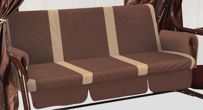 Садовые качели ТОРНАДО LUX шоколад