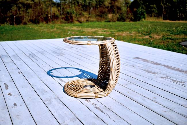 MOKKA MAJORCA боковой столик, цвет соломенный MOKKA MAJORCA боковой столик, цвет соломенный