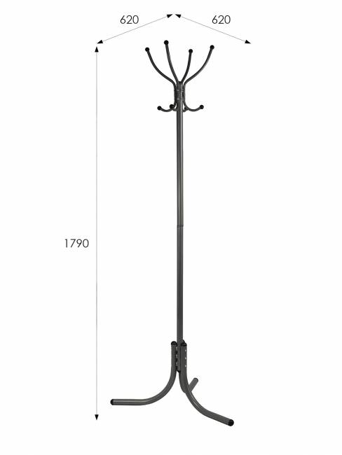 Вешалка напольная М 3 серый бетон Вешалка напольная М 3 серый бетон