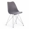 Стул TULIP IRON CHAIR (mod.EC-123) металл/пластик, 54,5*48*83,5см, серый (Комплект из 4 шт.) серый металл/пластик