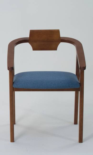 Стул-кресло Челси ПМ орех синий Стул-кресло Челси ПМ орех синий