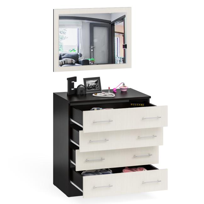 Комод с зеркалом Фиеста цвет венге/дуб лоредо