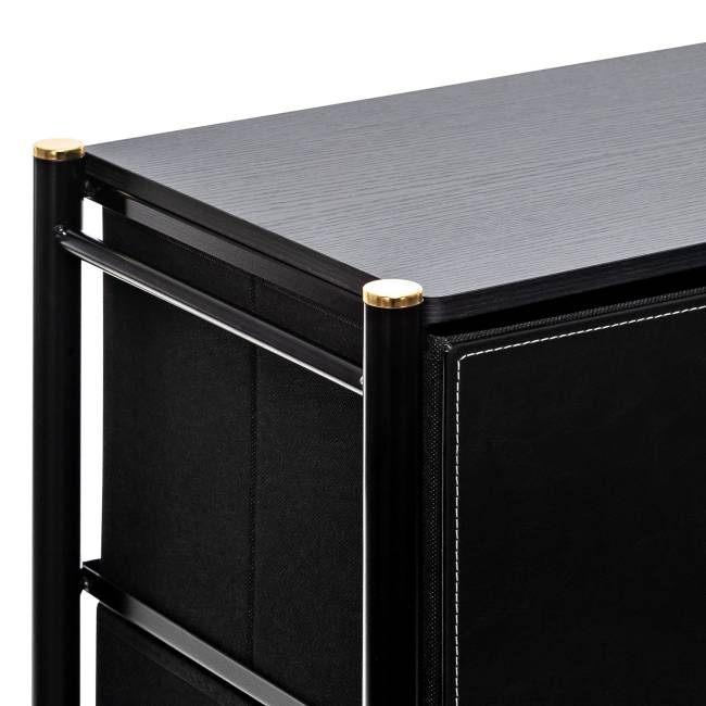 Комод Leset Хайди 10 ящиков Чёрный Чёрный Комод Leset Хайди 10 ящиков Чёрный Чёрный