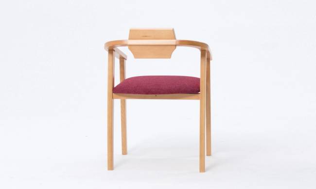 Стул-кресло Челси ПМ натур/красный