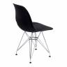 Стул CINDY IRON CHAIR (EAMES) (mod. 002) металл, пластик, 51x46x82,5, черный (Комплект из 4 шт.)