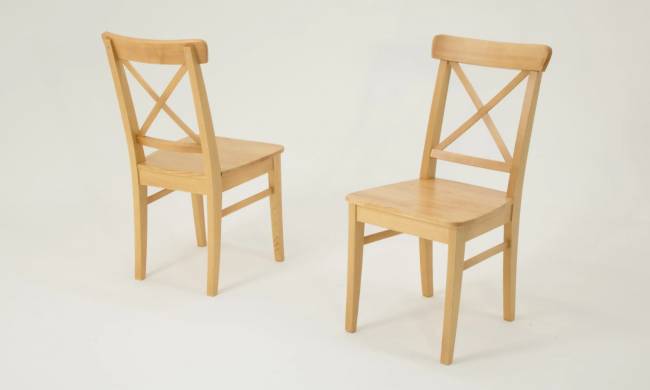 Стол Сканди М 100 натур со стульями Ингольф натур