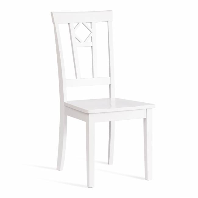 Стул жёсткое сиденье Камилла (CAMILLE) дерево гевея, МДФ, 44х54х95, pure white (402)  (Комплект из 2 шт.) pure white (402) дерево гевея, МДФ