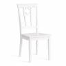 Стул жёсткое сиденье Камилла (CAMILLE) дерево гевея, МДФ, 44х54х95, pure white (402)  (Комплект из 2 шт.) pure white (402) дерево гевея, МДФ