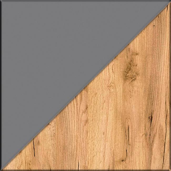 Широкая вешалка для верхней одежды с полкой Октава белый серый графит/дуб крафт золотой Широкая вешалка для верхней одежды с полкой Октава белый серый графит/дуб крафт золотой