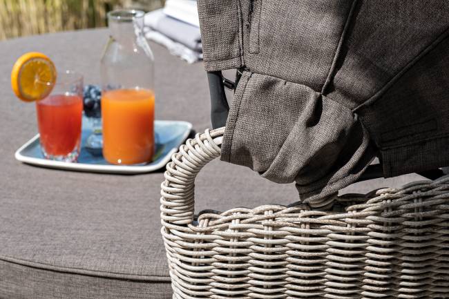 "Стильяно" плетеная кровать круглая, цвет бежевый "Стильяно" плетеная кровать круглая, цвет бежевый