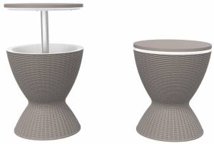 Стол пластиковый мини-бар Belle Cool Bar тортора Ø485х575/821 мм