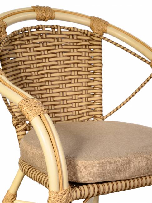 Комплект из искусственного ротанга Bali (Бали)-4 (цвет: слоновая кость)