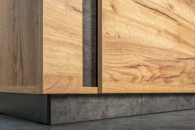 Шкаф-витрина с подсветкой Арчи 03.263 цвет дуб крафт золотой/камень тёмный Шкаф-витрина с подсветкой Арчи 03.263 цвет дуб крафт золотой/камень тёмный