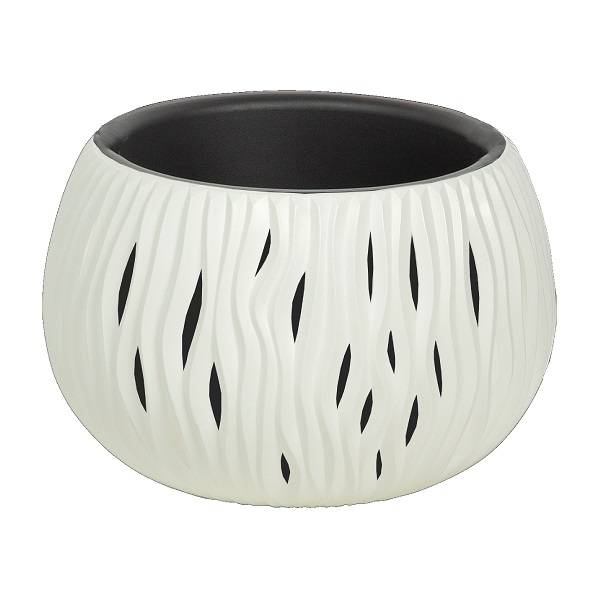 Кашпо для цветов SANDY BOWL DSK240-S449 белый 2 предмета л