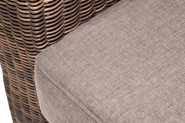"Боно" диван из искусственного ротанга трехместный, цвет коричневый
