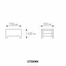 Комплект уличной мебели TWEET Terrace Set, венге