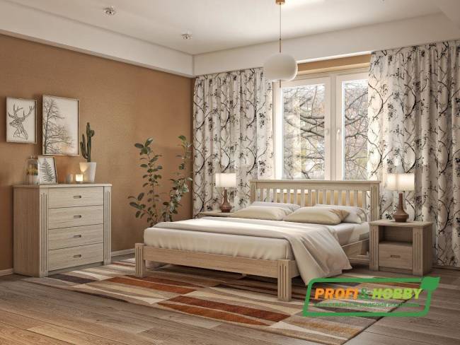 Тумба прикроватная Rino ясень, белёный