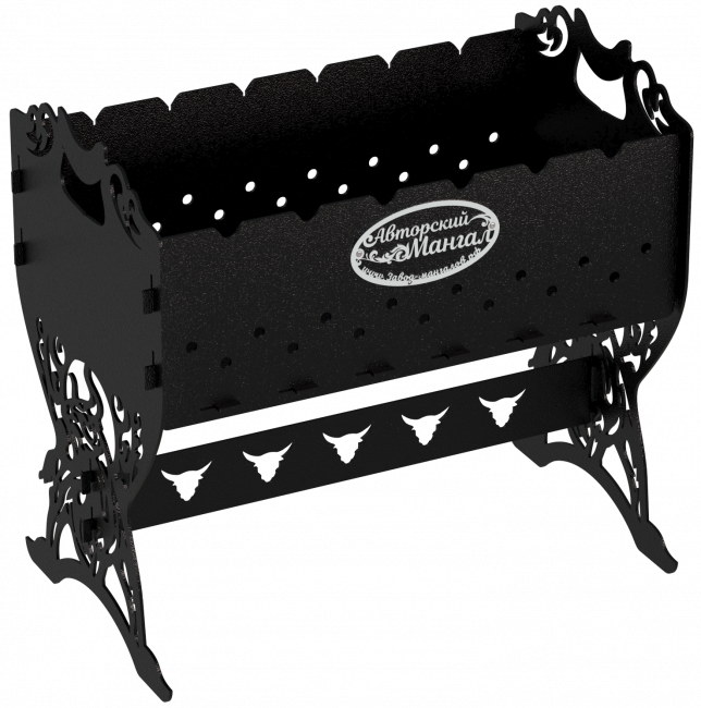 Мангал разборный "Золотой бык", сталь AISI304, 3мм