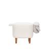 Пуф Leset Lamb COMBI Молочный, компаньон серый Бук
