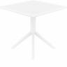 Стол пластиковый Sky Table 80 белый 800х800х740 мм