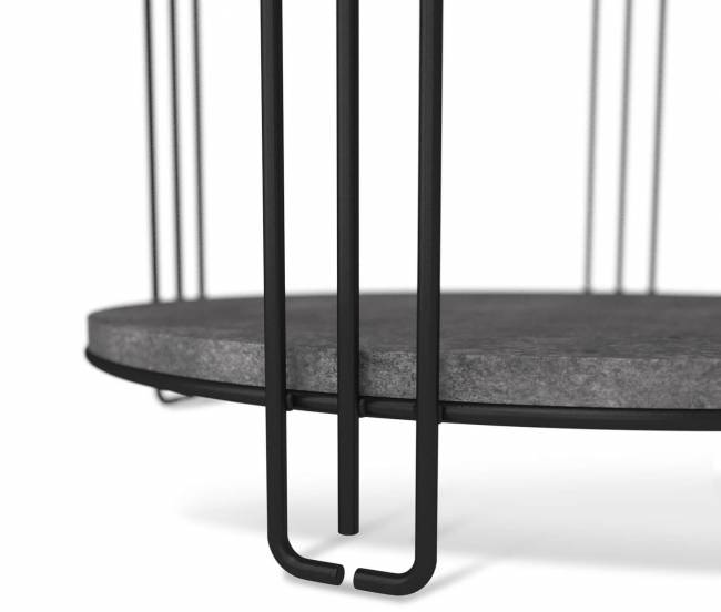 Столик кофейный Sheffilton SHT-CT33 черный муар/мокрый асфальт Столик кофейный Sheffilton SHT-CT33 черный муар/мокрый асфальт