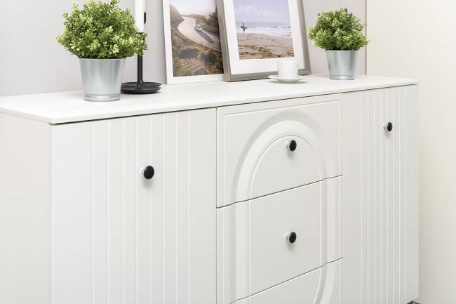 Два Комода Валенсия можно использовать как ТВ-тумбу цвет белый шагрень Два Комода Валенсия можно использовать как ТВ-тумбу цвет белый шагрень