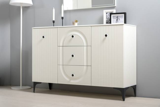 Два Комода Валенсия можно использовать как ТВ-тумбу цвет белый шагрень Два Комода Валенсия можно использовать как ТВ-тумбу цвет белый шагрень