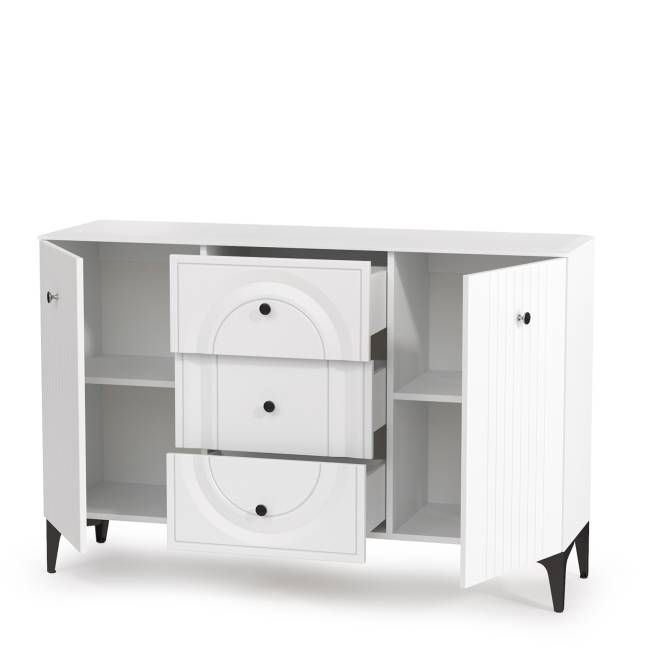 Комод Валенсия 13.309 цвет белый шагрень Комод Валенсия 13.309 цвет белый шагрень