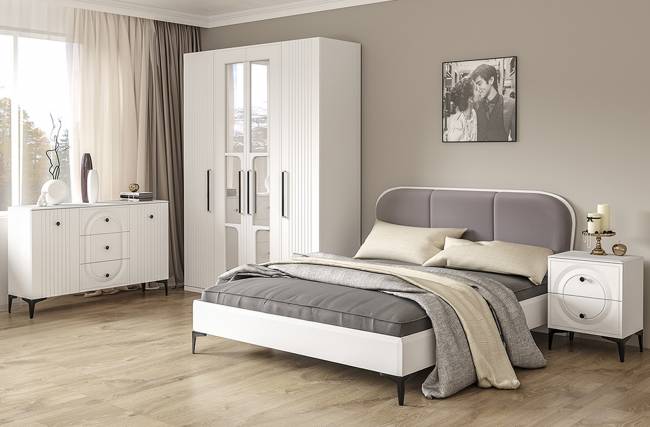 Комод Валенсия 13.309 цвет белый шагрень Комод Валенсия 13.309 цвет белый шагрень