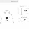 Стол пластиковый Sky Table 70 темно-серый 700х700х740 мм