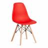Стул CINDY (EAMES) (mod. 1801) / 1 шт. в упаковке дерево бук/металл/сиденье пластик, 45x51x82 см, Red (красный) Red (красный) дерево бук/металл/сиденье пластик