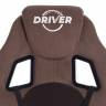 Кресло DRIVER (22) флок/ткань, коричневый, 6/TW-24