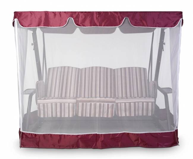 Тент-крыша + москитная сетка Венеция/Элегант Премиум/Артемида 210х140х200, бордовый