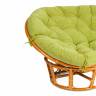 Диван MAMASAN/МАМАСАН 23/02 W /с подушкой/ подушка 182х119 см, 169х102х80 см, Pecan (орех), флок, олива, 23 Pecan (орех)