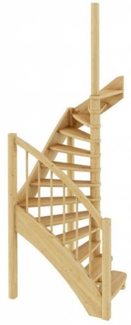 Деревянная лестница ЛС-04м под покраску Деревянная лестница ЛС-04м под покраску