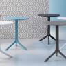 Стол пластиковый обеденный Spritz + Spritz Mini красный Ø605х400-765 мм