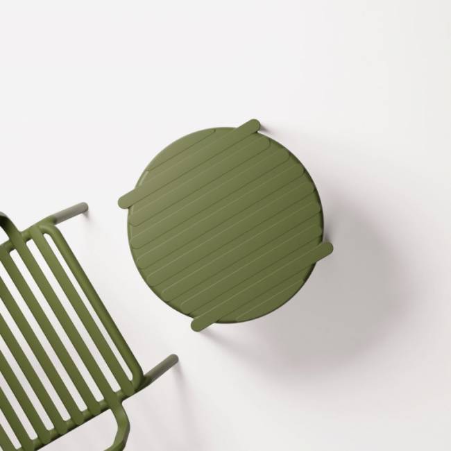 Столик пластиковый журнальный Doga агава Ø500х400 мм