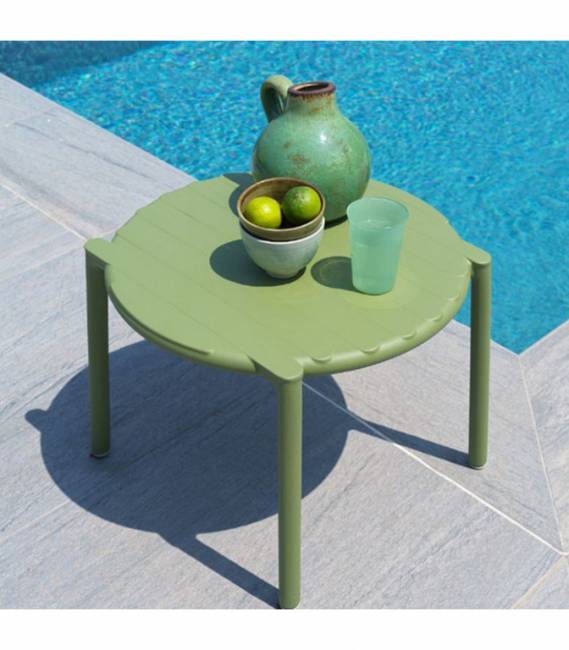 Столик пластиковый журнальный Doga агава Ø500х400 мм