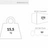 Стол пластиковый складной Sky Folding Table Ø60 черный Ø600х740 мм