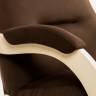 Кресло-качалка Leset Дэми Слоновая кость V23 молочный шоколад
